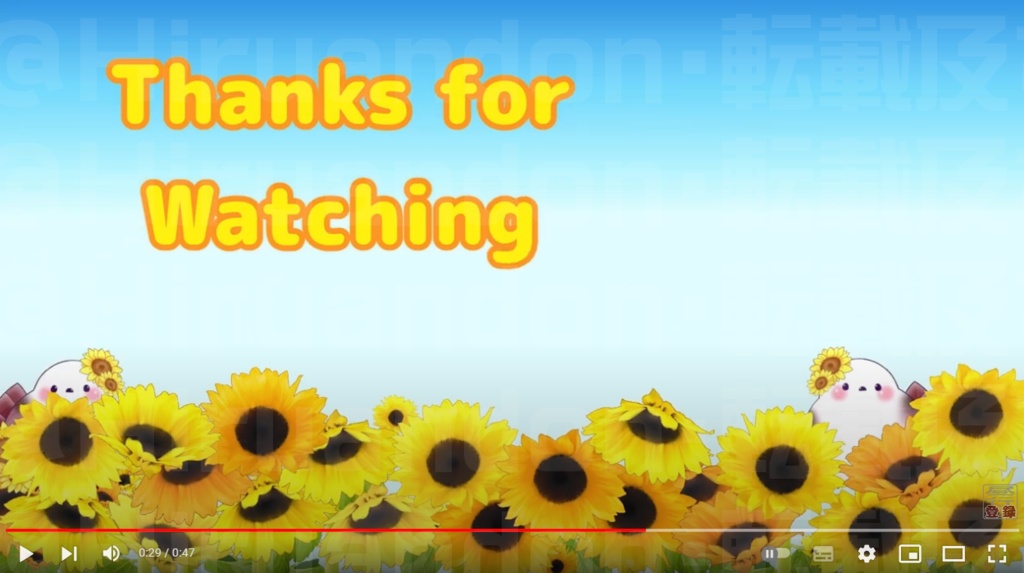 配信待機アニメーション シマエナガ(夏)