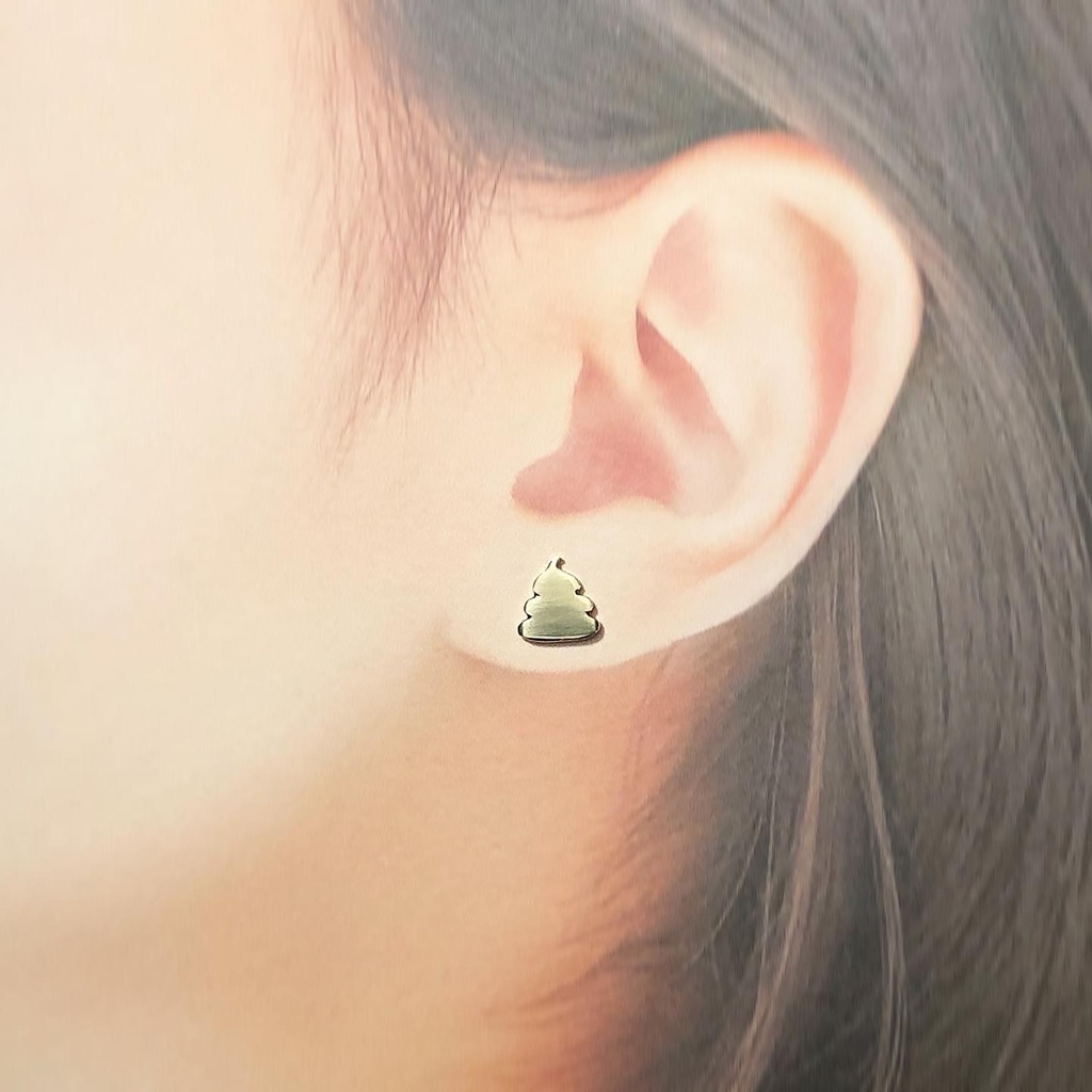 BRASS製うんこピアス《受注生産》 - umk - BOOTH 