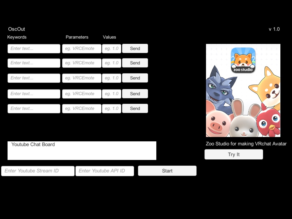VRChat OSC for Youtube Livestream Chat Control