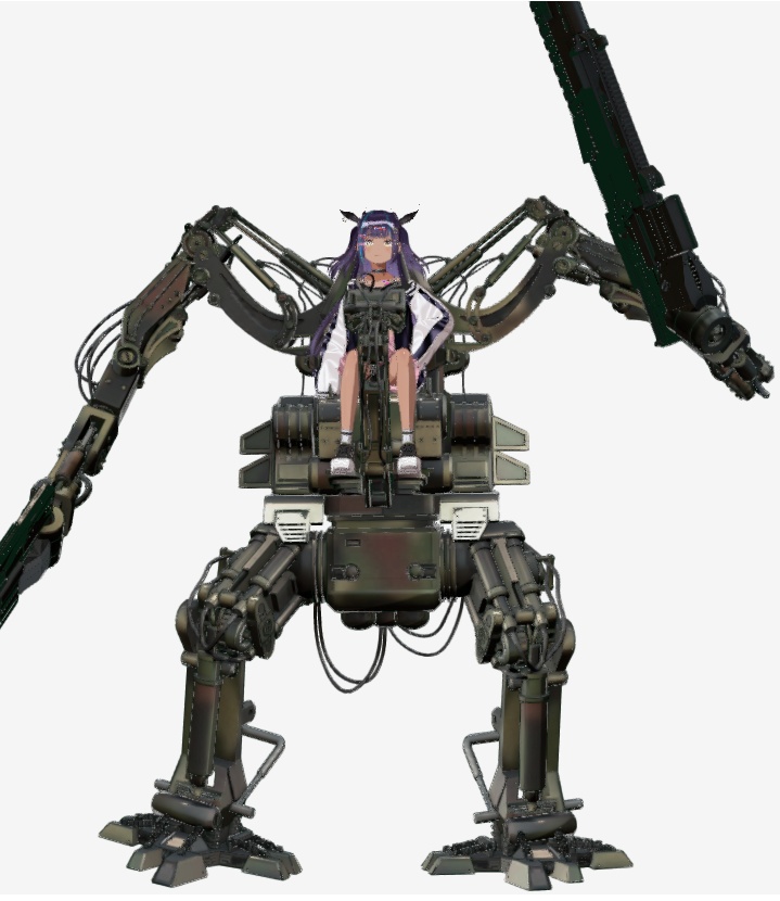 Huge Robot with a Girl 巨大ロボットと少女 VRM 1.0