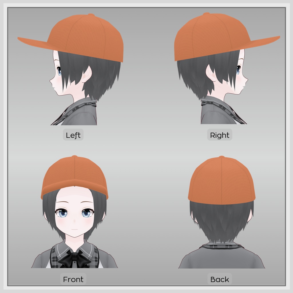 【VRoid】シンプルハットセットVol.02 / Simple Hat Set Vol.02【お試し版あり】