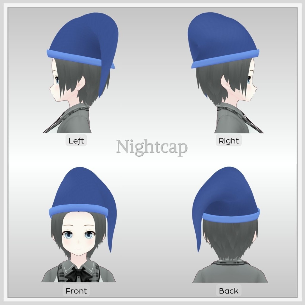 【VRoid】シンプルハットセットVol.05 / Simple Hat Set Vol.05【お試し版あり】
