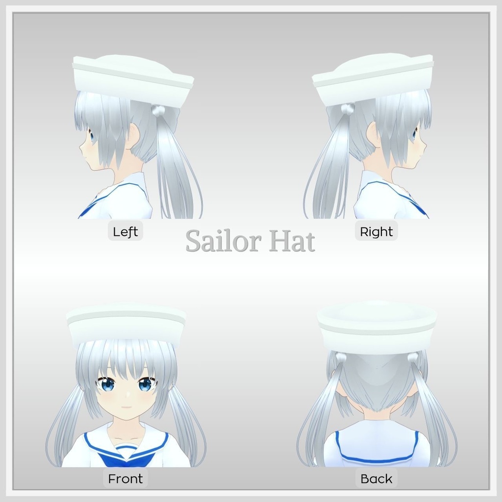 【VRoid】シンプルハットセットVol.05 / Simple Hat Set Vol.05【お試し版あり】