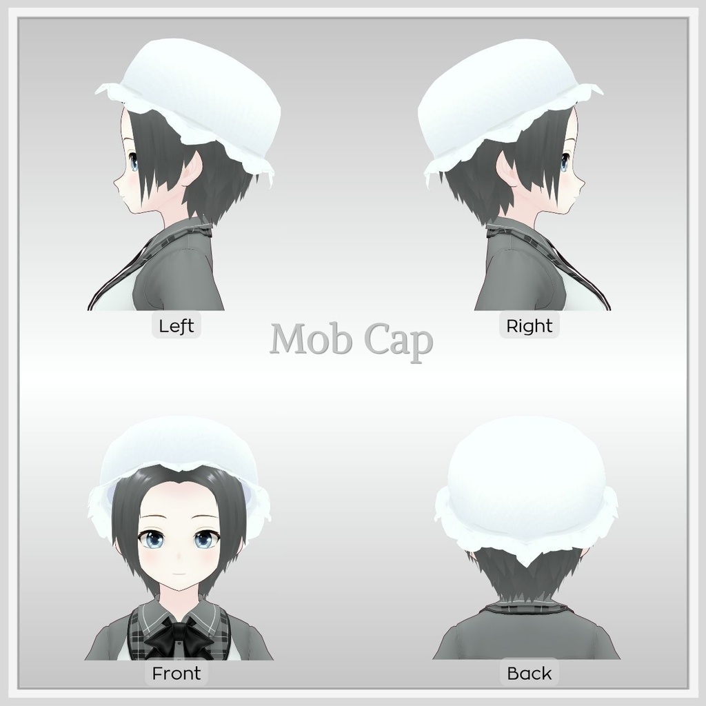 【VRoid】シンプルハットセットVol.05 / Simple Hat Set Vol.05【お試し版あり】