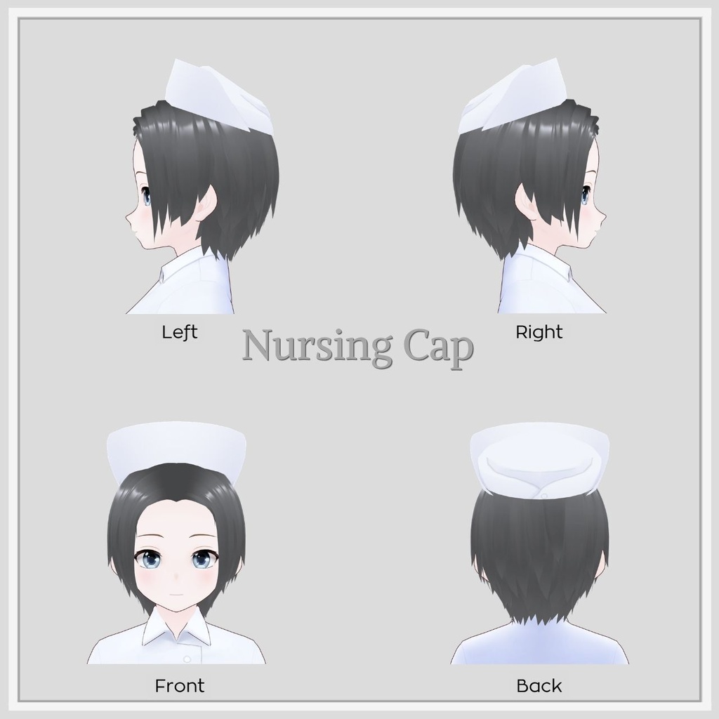 【VRoid】シンプルハットセットVol.06 / Simple Hat Set Vol.06【お試し版あり】
