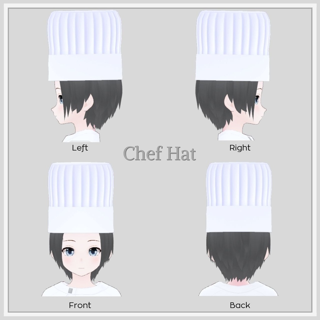 【VRoid】シンプルハットセットVol.06 / Simple Hat Set Vol.06【お試し版あり】