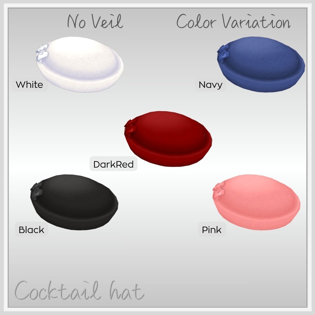 【VRoid】カクテルハット / Cocktail Hat (アクセサリー)【CustomItem】