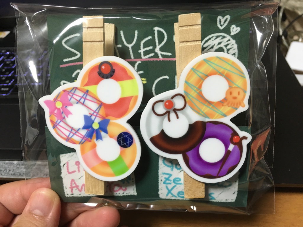 ドーナツ柄クリップ
