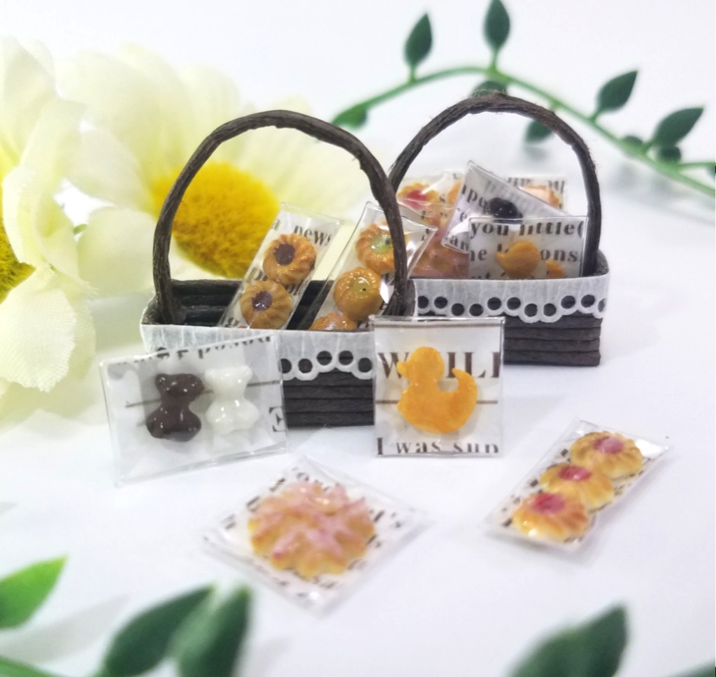 ミニチュアフード♡ミニチュアスイーツバスケット
