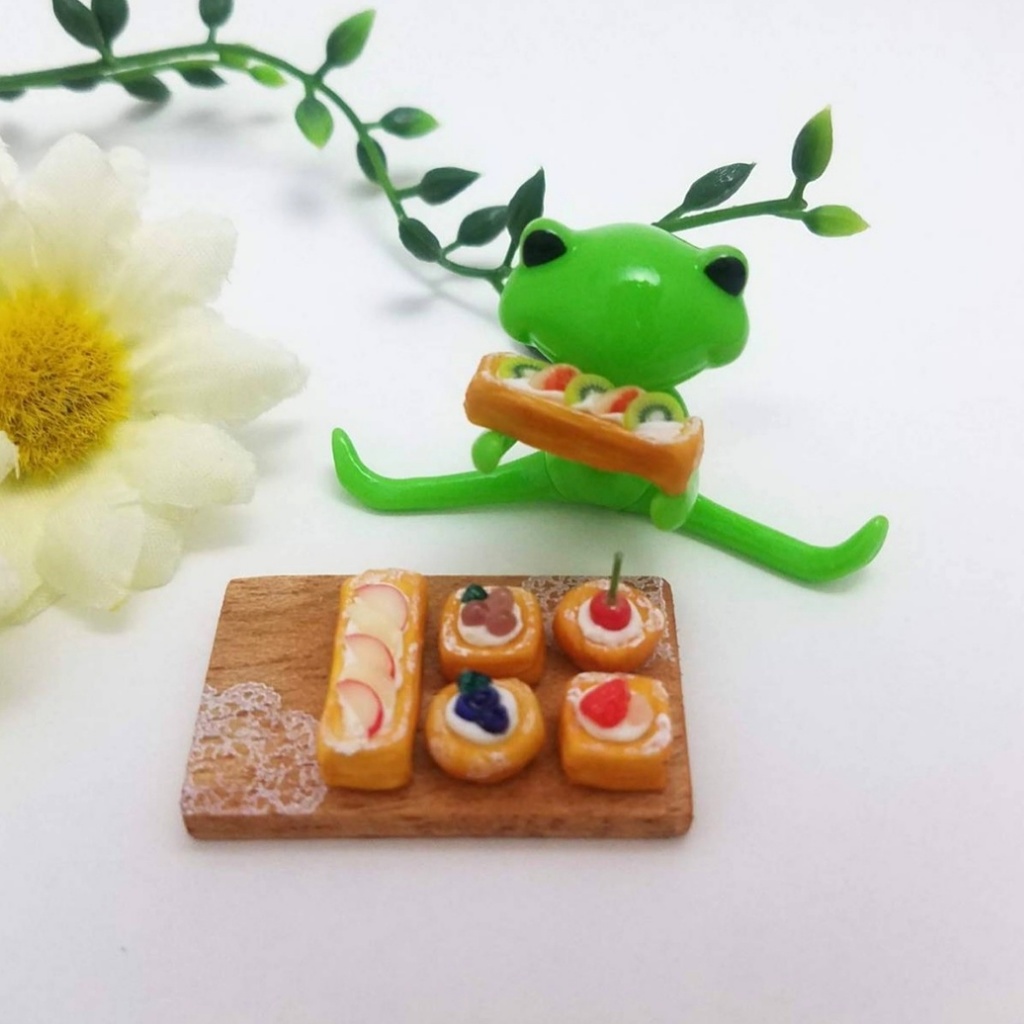 ミニチュアフード♡6種のさくさくフルーツデニッシュ
