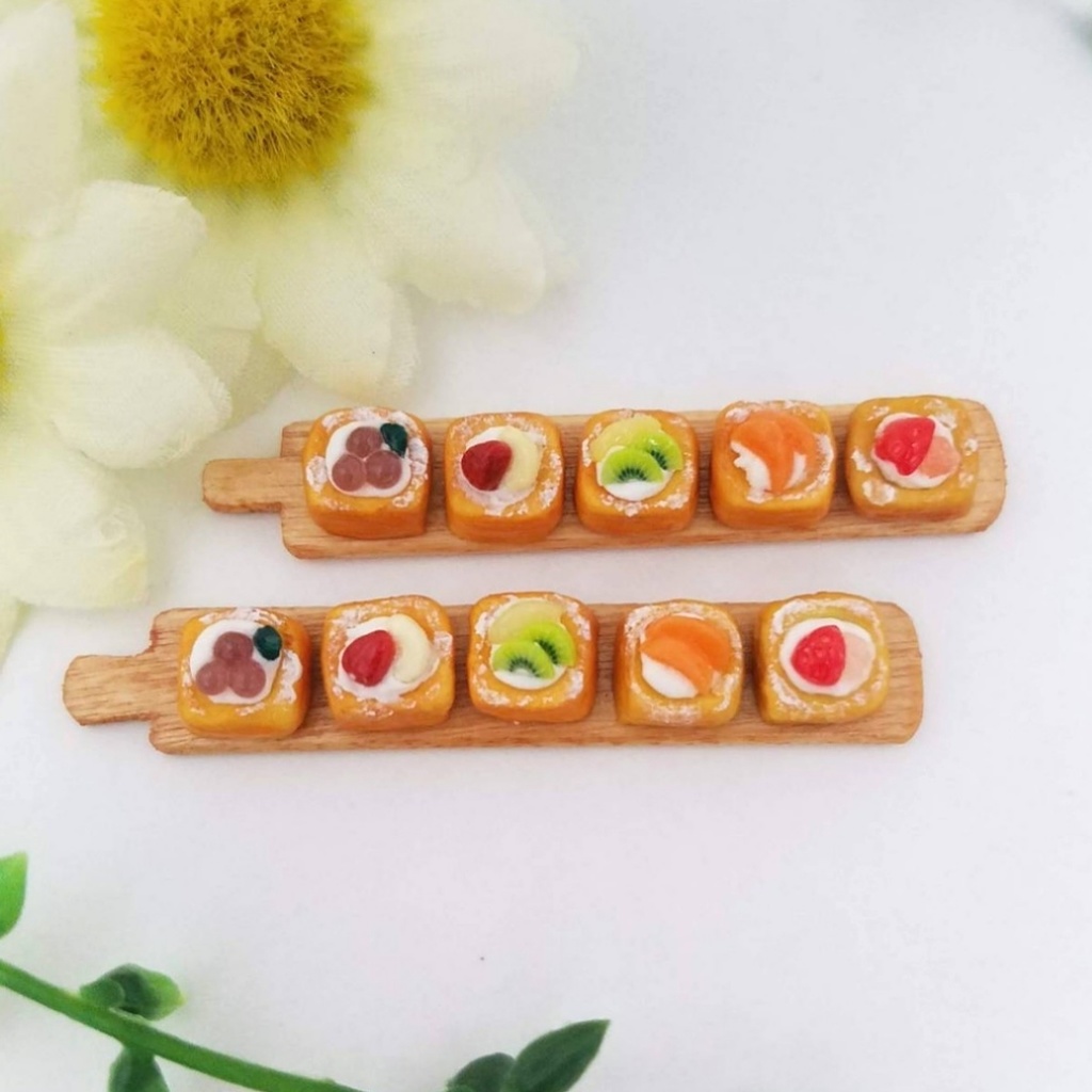 ミニチュアフード♡5種のさくさくフルーツデニッシュ