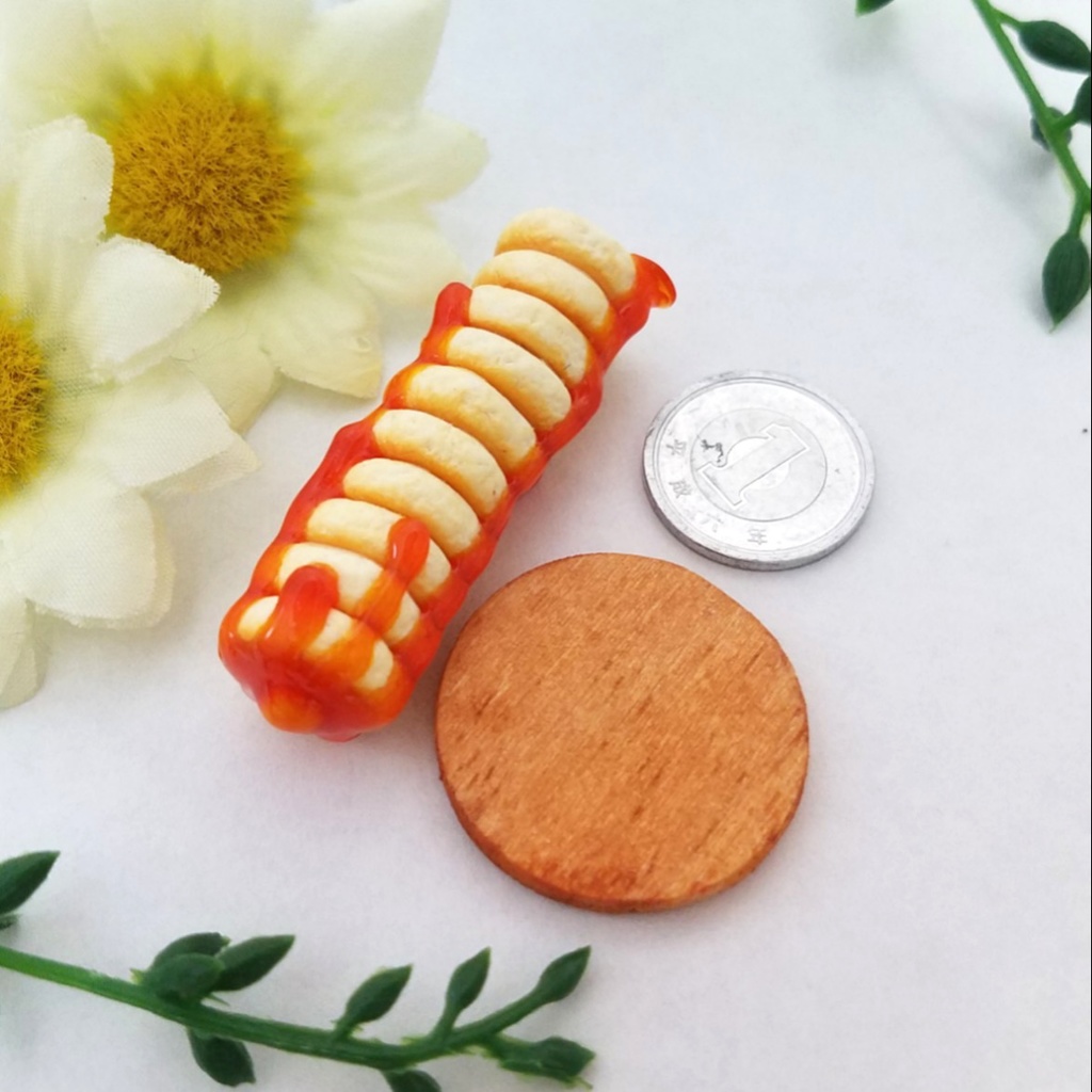 ミニチュアフード♡四角いバターあふれるシロップ10段ホットケーキ