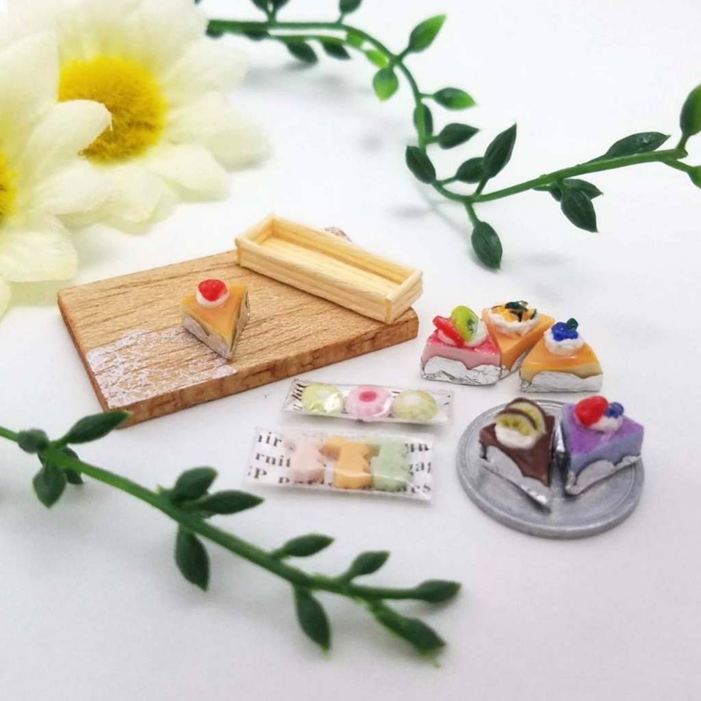 ミニチュアフード♡カットホールケーキ&お菓子セット