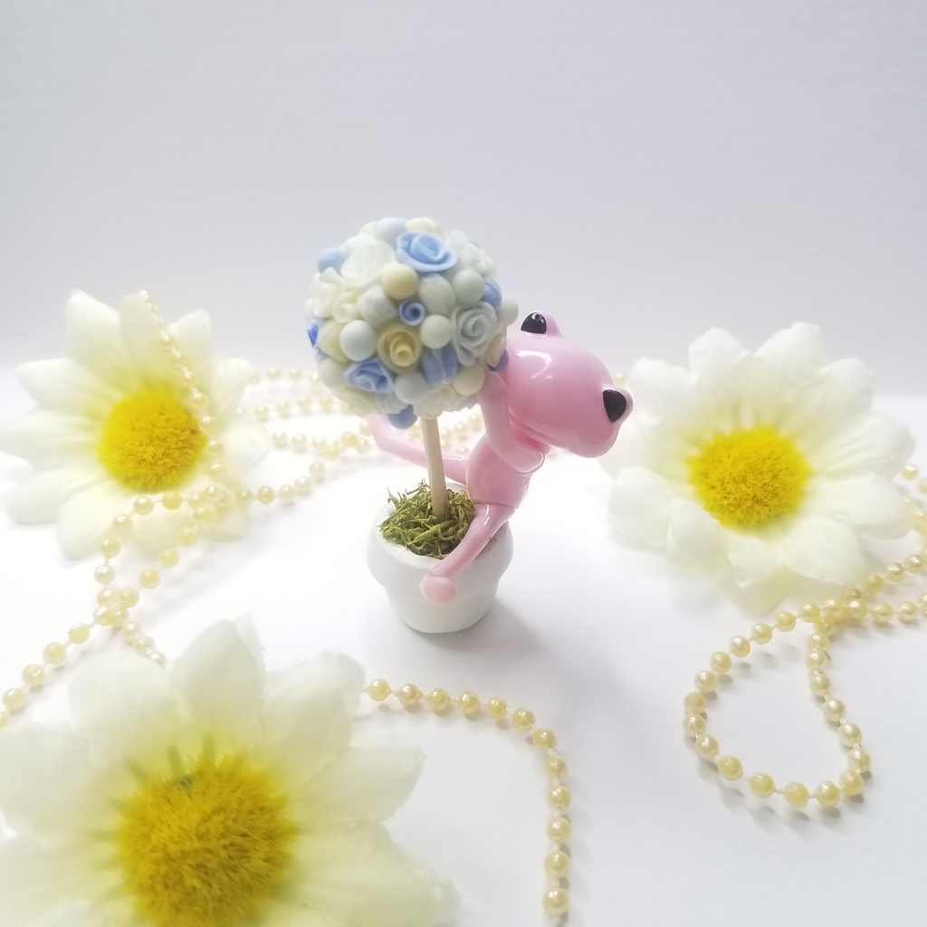 サムシングブルーローズマカロントピアリー