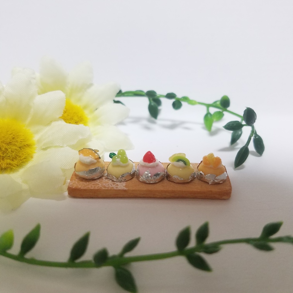 カラフルフルーツドームケーキ♡ハンドメイドミニチュアスイーツ