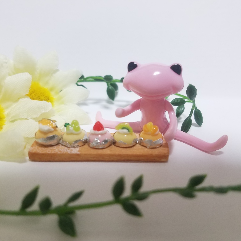 カラフルフルーツドームケーキ♡ハンドメイドミニチュアスイーツ