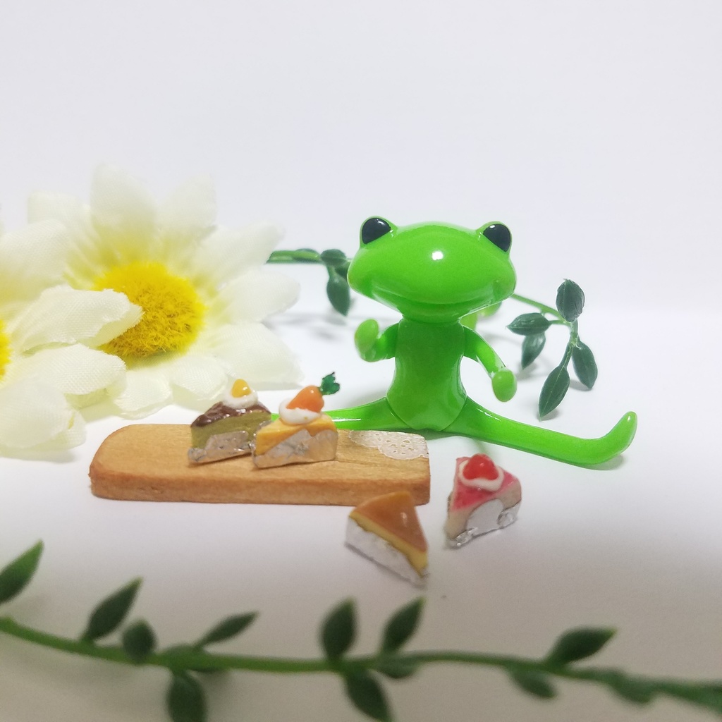 4種のフルーツカットケーキ♡ハンドメイドミニチュアフード