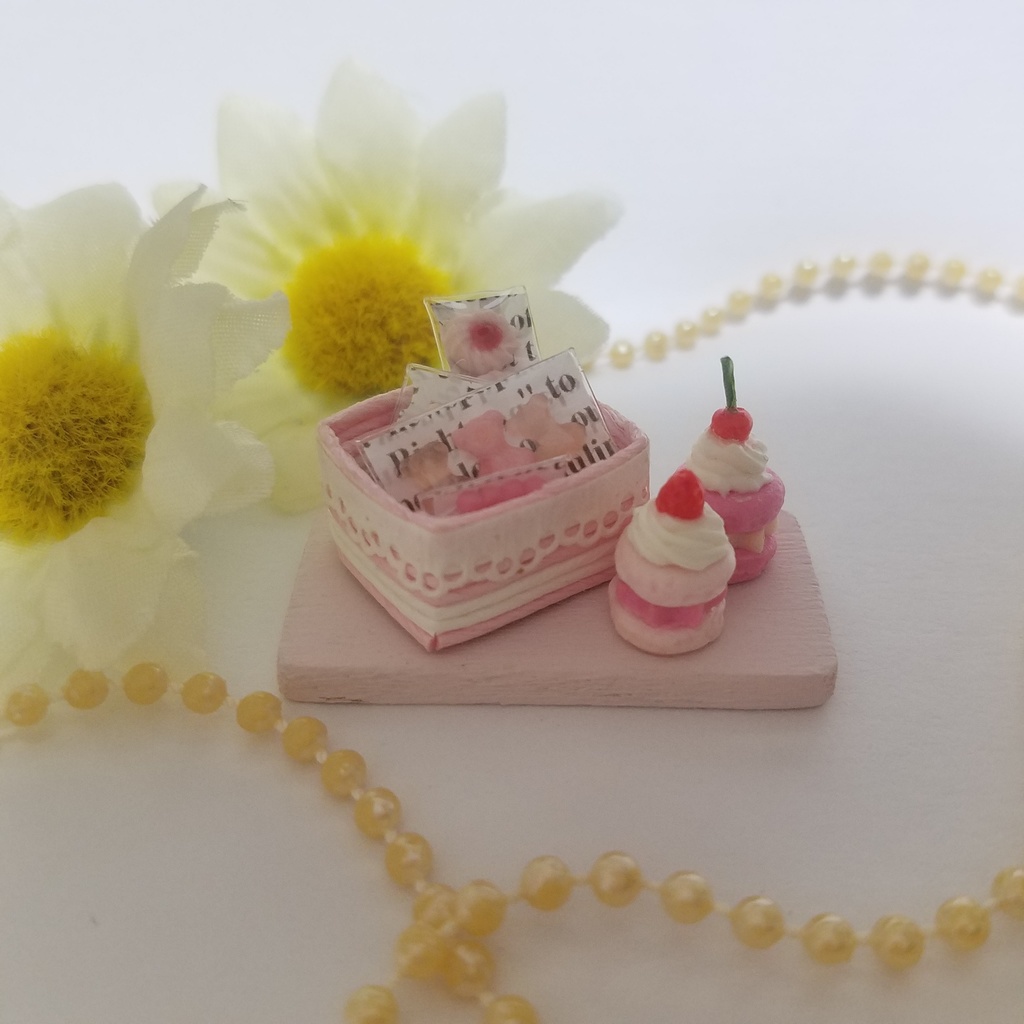 ピンクスイーツアラカルト♡ハンドメイドミニチュアフード