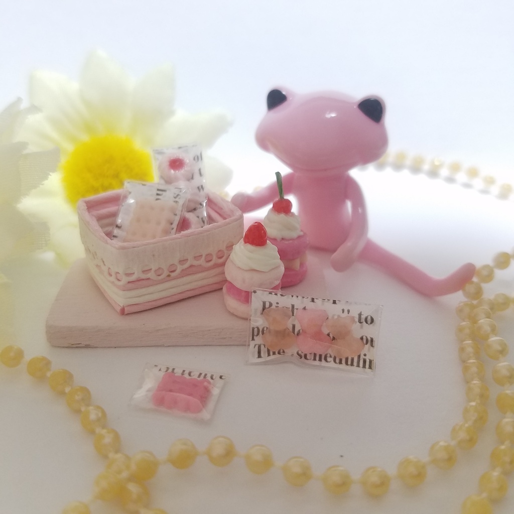 ピンクスイーツアラカルト♡ハンドメイドミニチュアフード