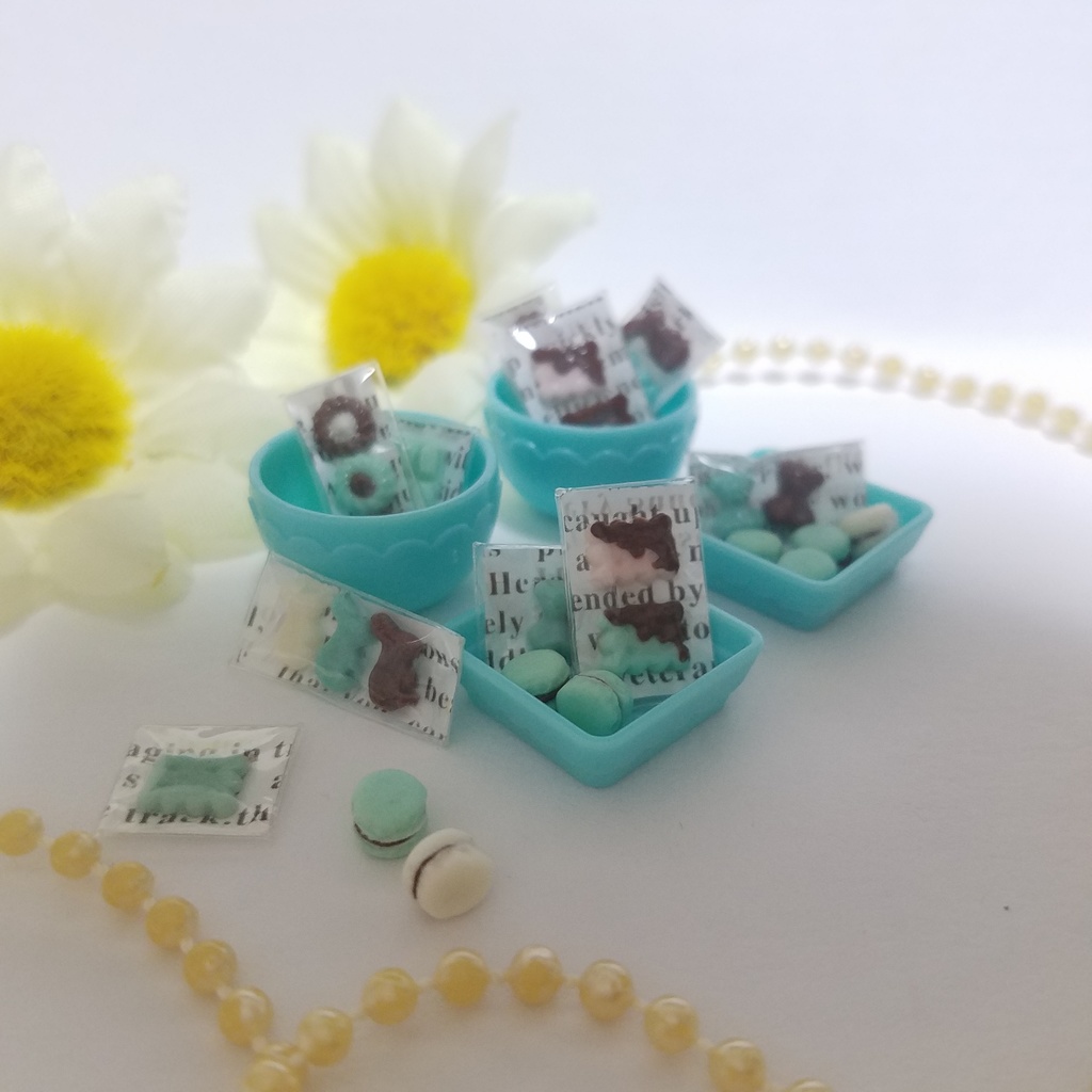 チョコミントスイーツスペシャル♡ハンドメイドミニチュアフード