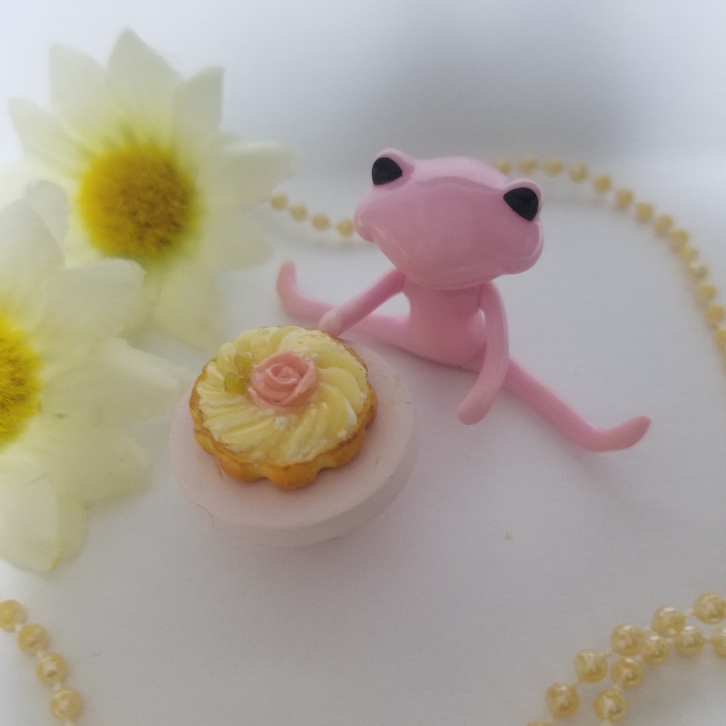 ローズピーチタルト♡ハンドメイドミニチュアフード