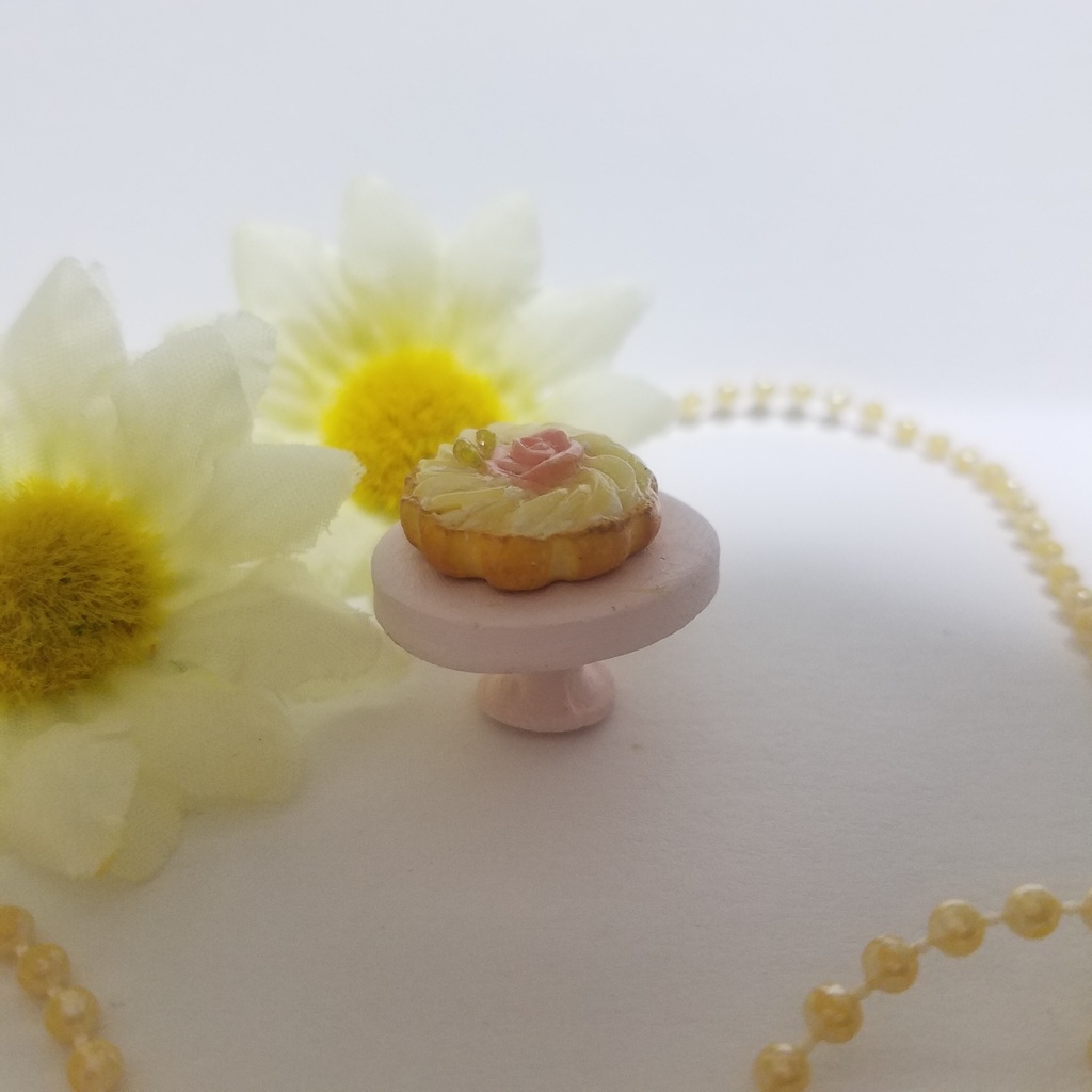 ローズピーチタルト♡ハンドメイドミニチュアフード