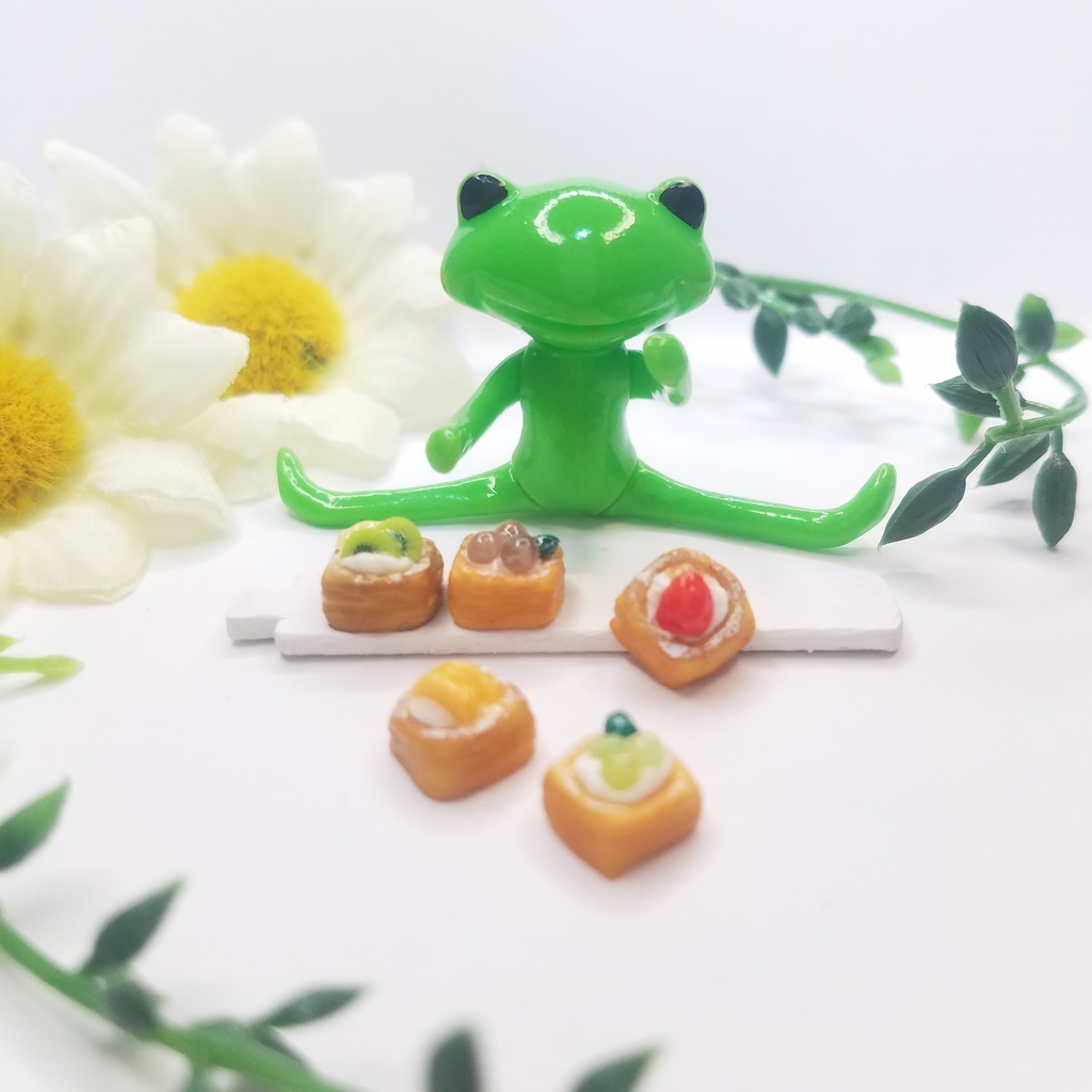 5種のフルーツデニッシュセット♡ハンドメイドミニチュアフード