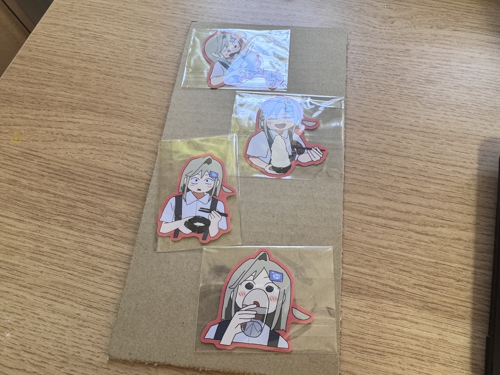 【めいるステッカーセット】赤🟥青🟦黄🟨