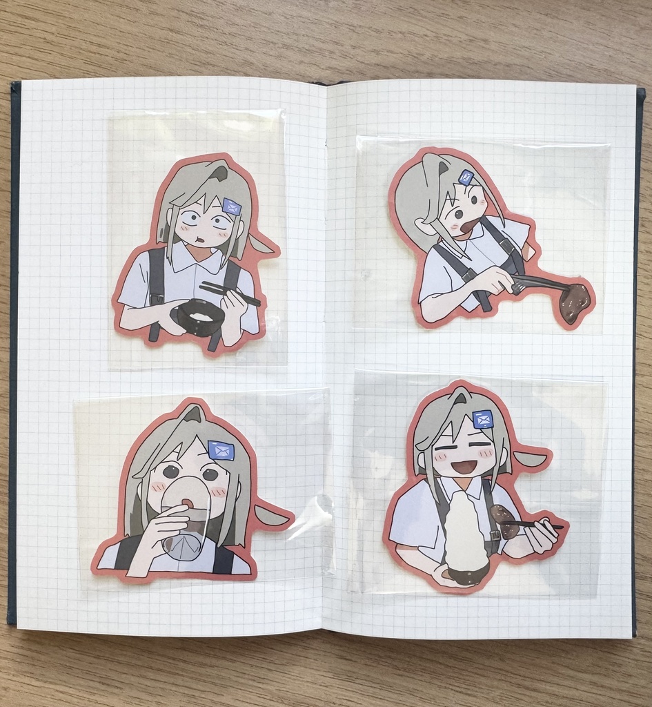 【めいるステッカーセット】赤🟥青🟦黄🟨