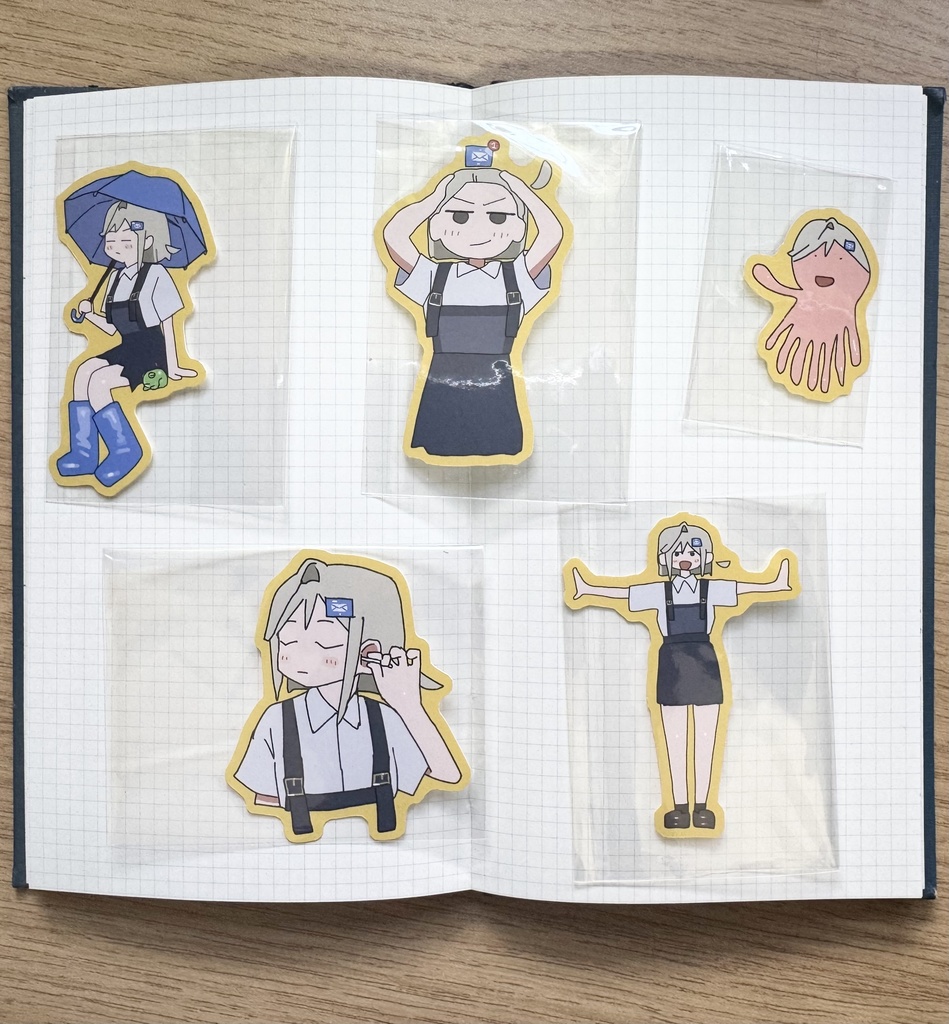 【めいるステッカーセット】赤🟥青🟦黄🟨