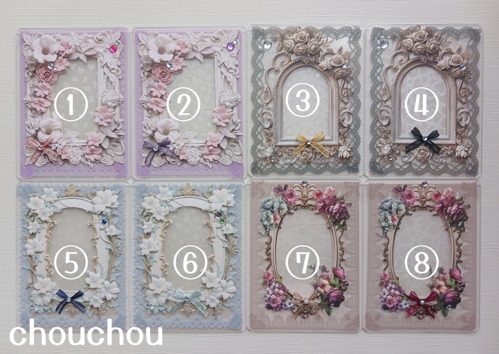 アンティーク調トレカ チェキ カードケース⑤