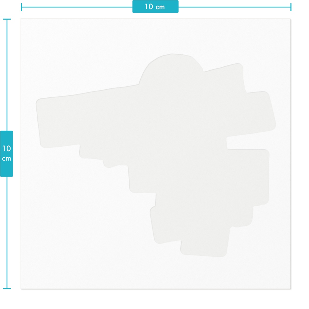 ステッカー 看板-月と空飛ぶ車