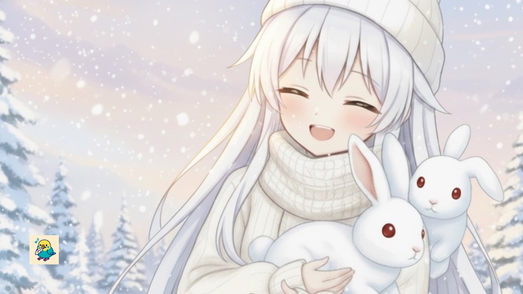 【完全無料・商用利用OK】雪うさぎ