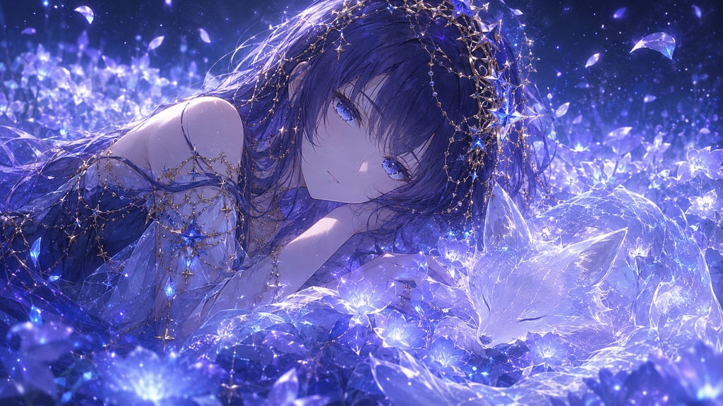 【フリーBGM】🌙 Frozen Petals / Eternal Garden（散らない花の庭）