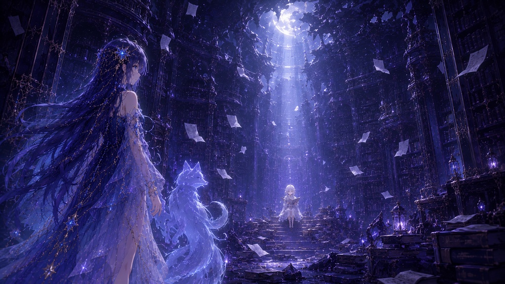 🌙 Forgotten Pages / Unfinished Story(忘れられた図書館)