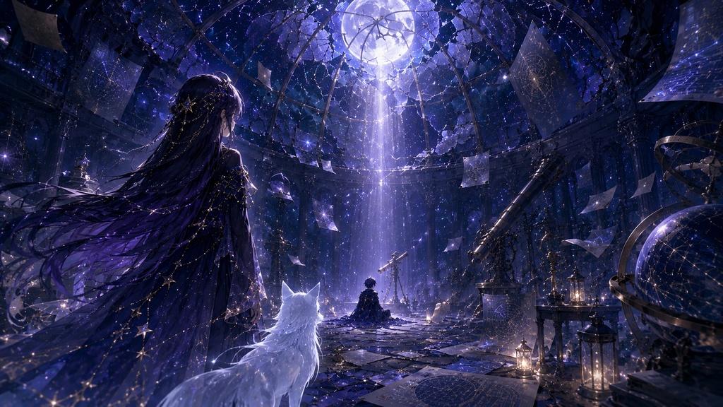 🌙 Where the Stars Forgot to Fall / The Last Stargazer(星が落ちるのを忘れた場所 / 最後の観測者)