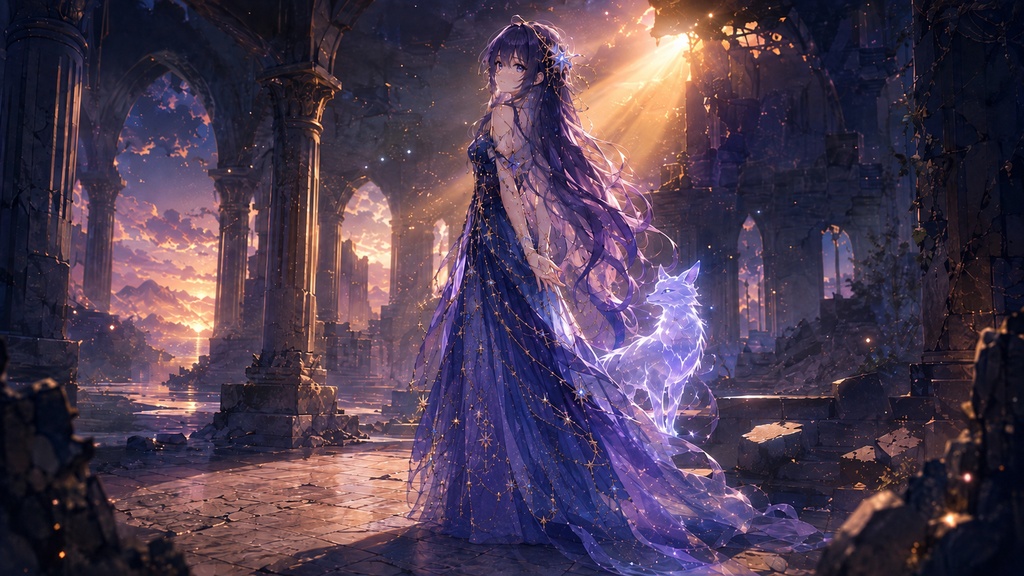 【フリーBGM】Unsetting Sun 沈まない夕陽/ Frozen Shadows 止まった影