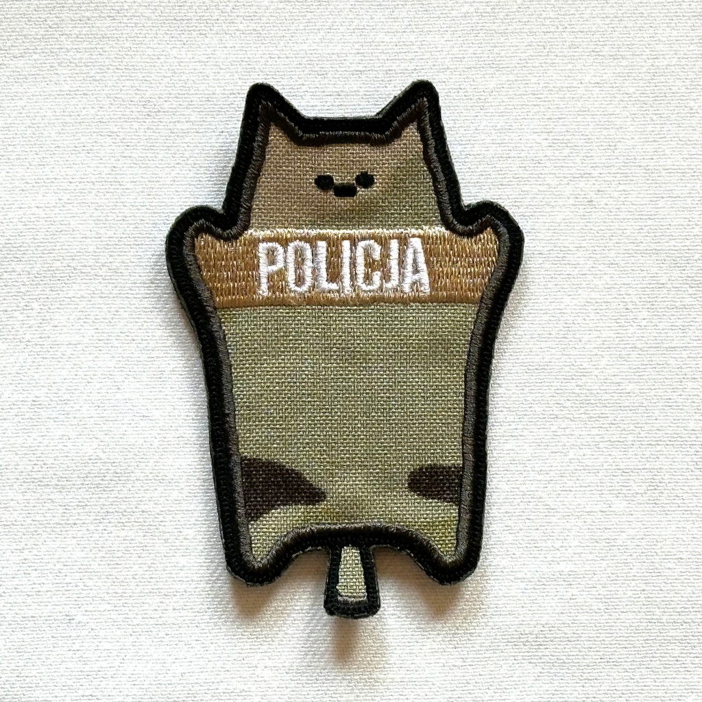 ネコ盾パッチ：MC迷彩🇵🇱POLICJA