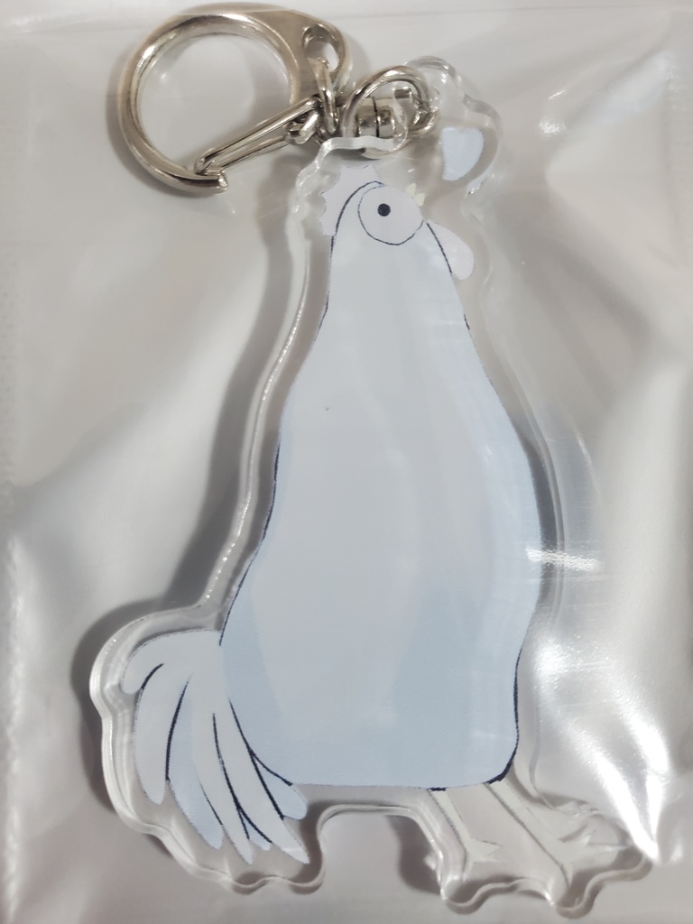 ブルーチキンアクリルキーホルダー