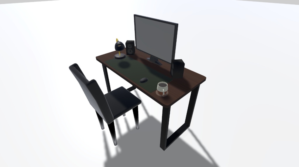 3Dモデル 大体ローポリ家具12種セット