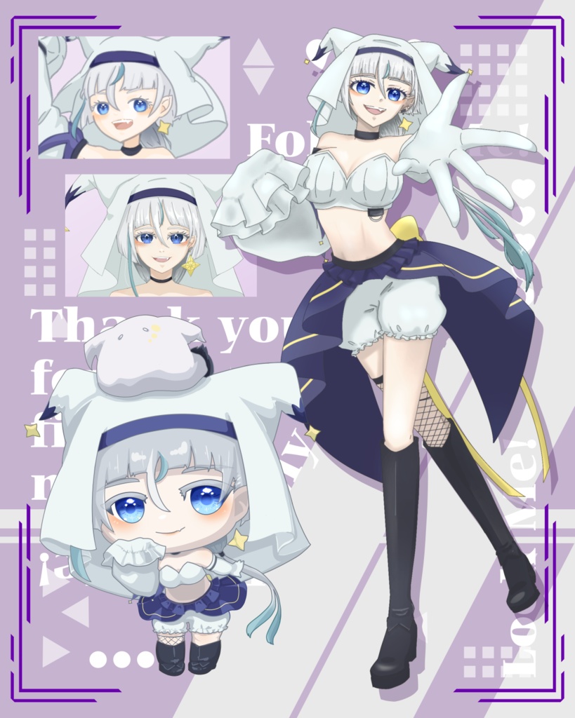 Vtuberフォロー祭りの画像素材