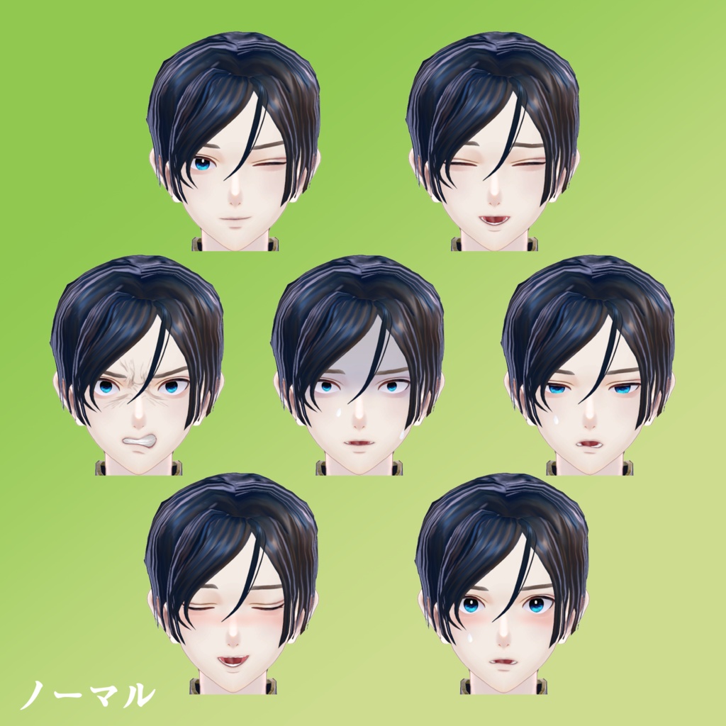 【オリジナル3Dモデル】大正の軍人竹中【刀付き】