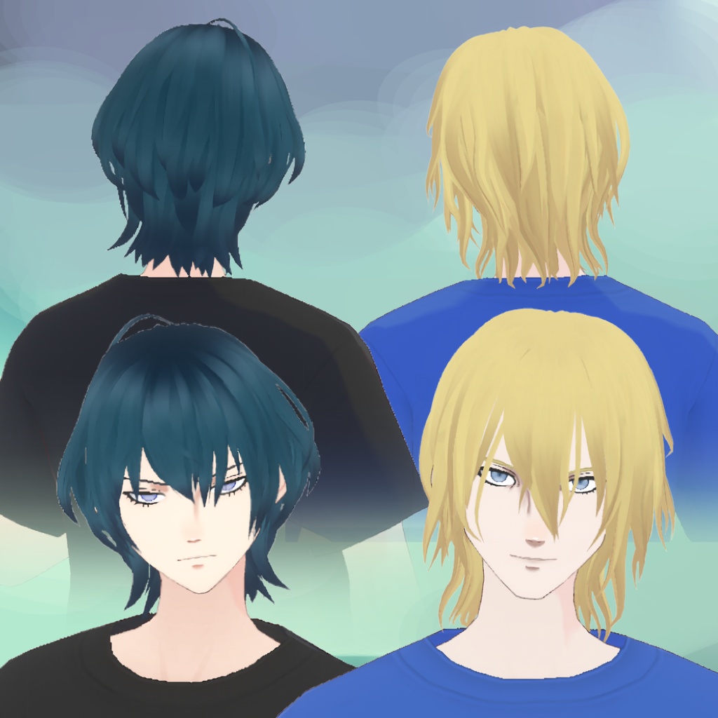 【無料】ディミトリ、ベレト風ヘア【Vroidファイル】