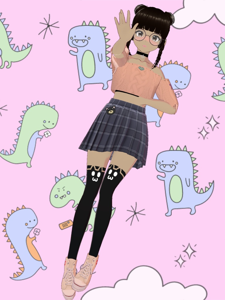 [VRoid] Kitten socks! Cat socks!
