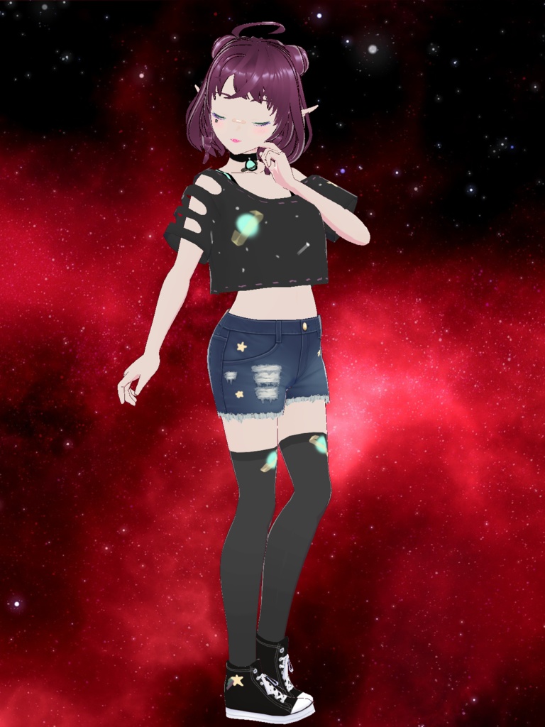 Free Model "Galaxy" for Vtubers or Vstreamers