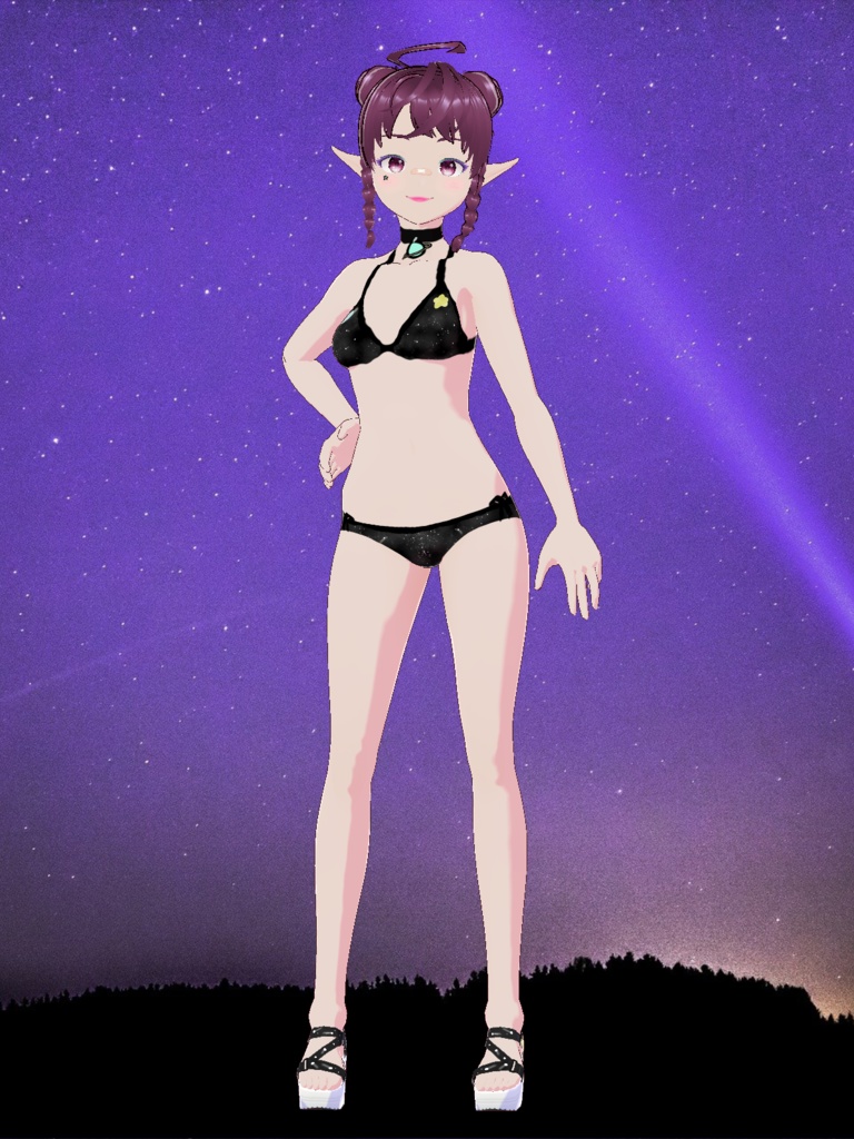 Free Model "Galaxy Summer" for Vtubers or Vstreamers