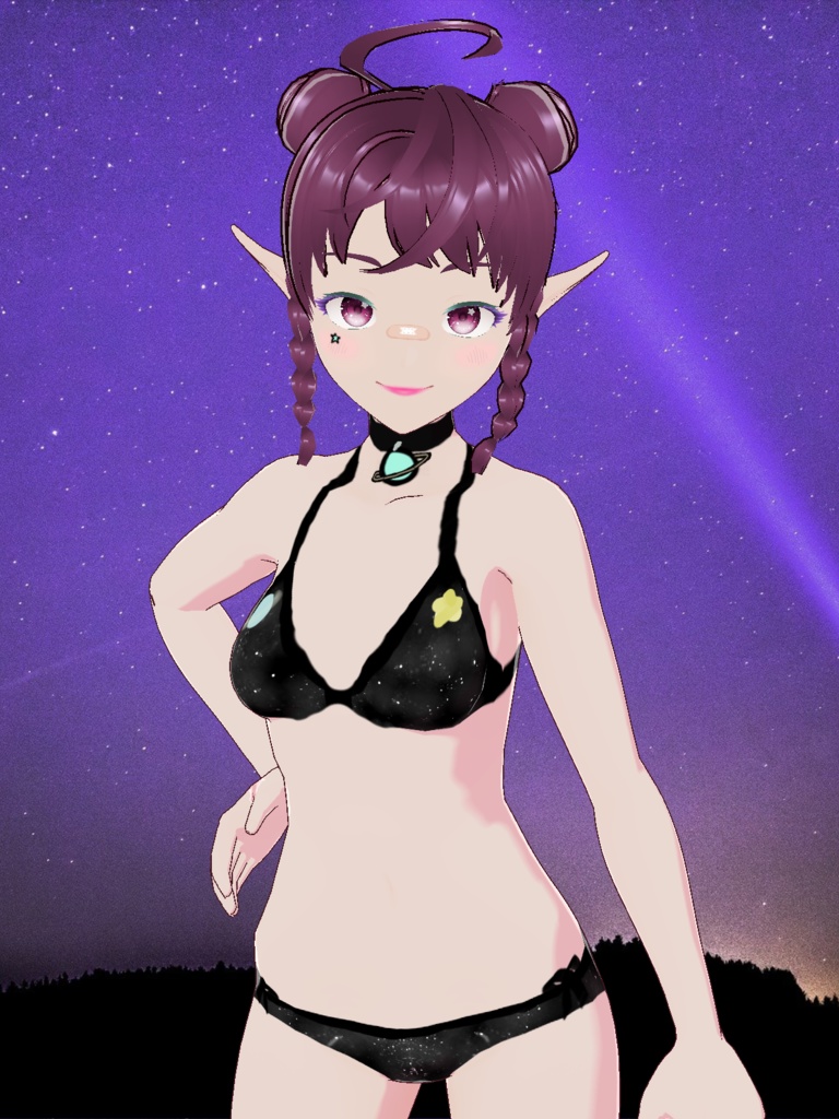 Free Model "Galaxy Summer" for Vtubers or Vstreamers