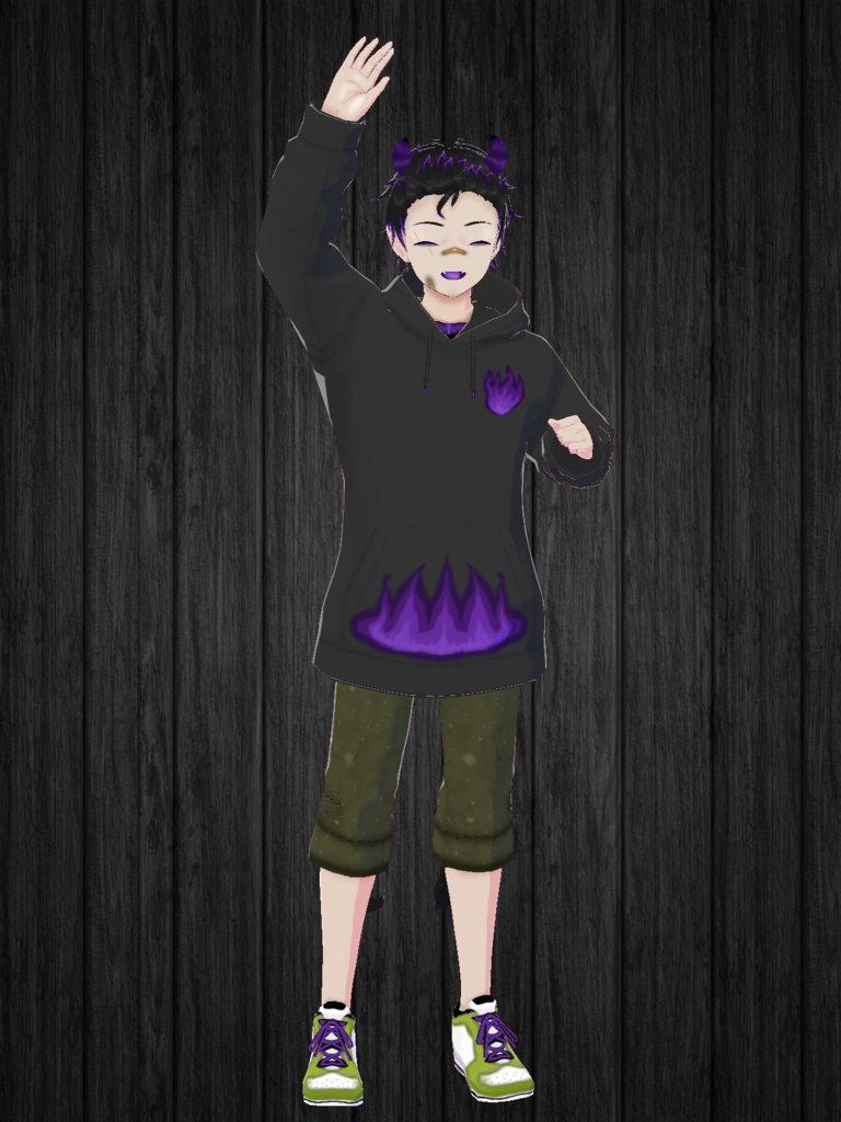 Free Model "Purple Magma" for Vtubers or Vstreamers