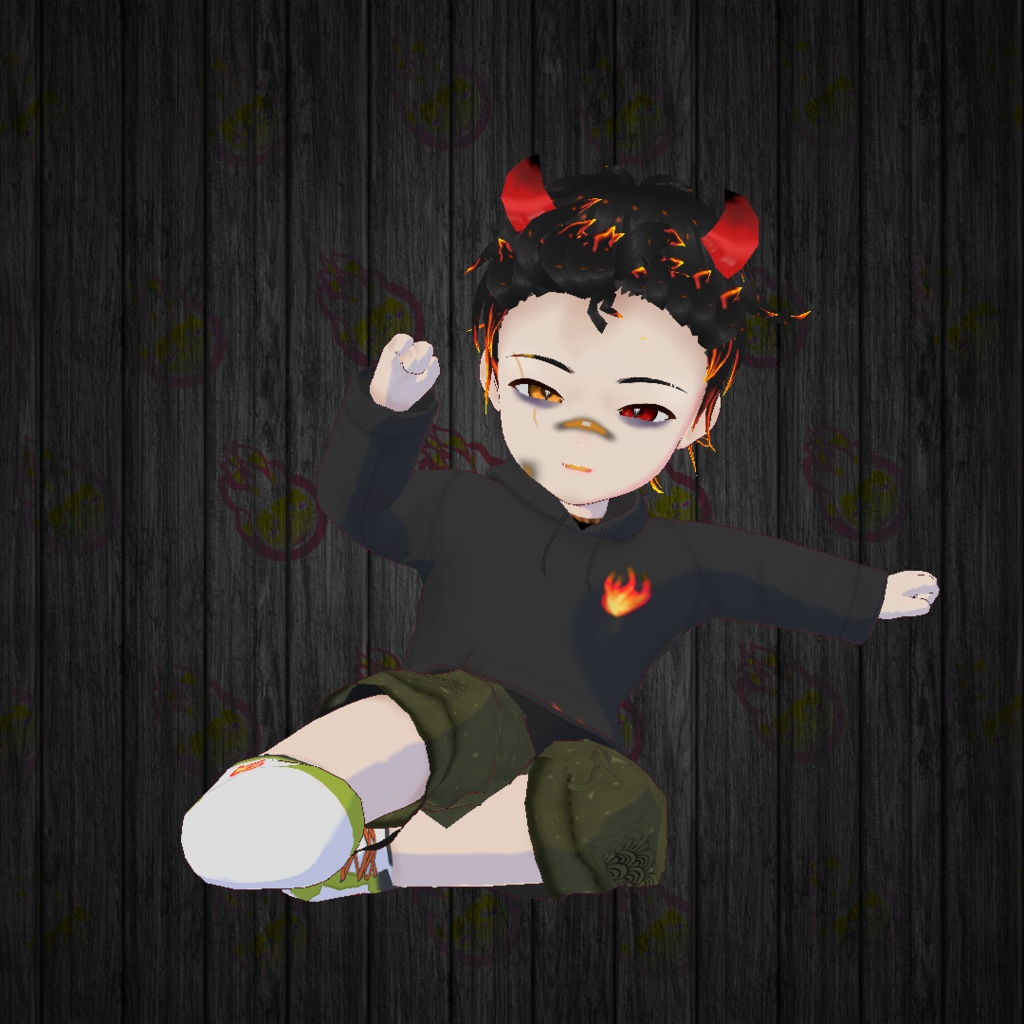 Free Chibi Model "Chibi Magma" for Vtubers or Vstreamers