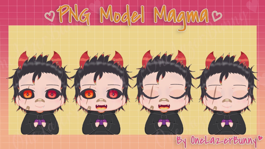 ♡ Free PNG Model "PNG Magma" for Vtubers or Vstreamers ♡